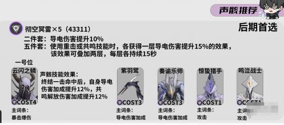 鸣潮灯灯声骸词条选择攻略