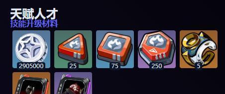 莱特天赋养成材料