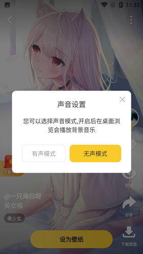 壁纸播放模式设置