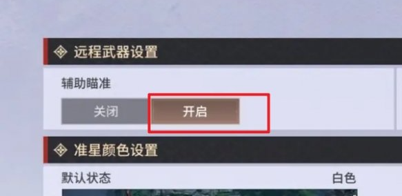 辅助瞄准开关