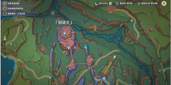 烟谜主右侧训练大师位置