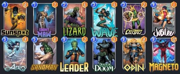 电沙中速卡组示例