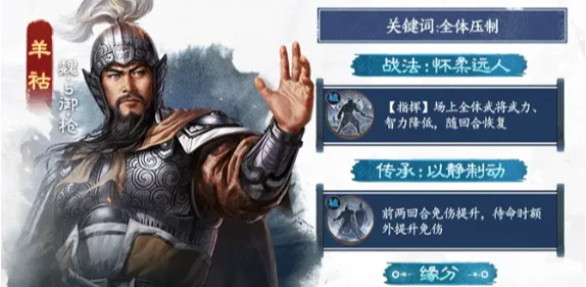 三国志战棋版羊祜阵容搭配 三国志战棋版羊祜阵容搭配