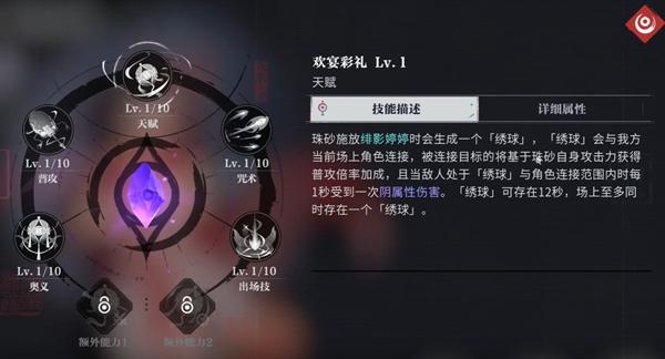 欢宴彩礼天赋效果