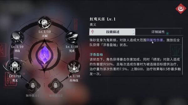 红鸢天喜技能效果