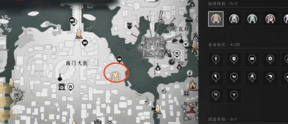 燕云十六声南门大街妙妙喵位置 燕云十六声南门大街妙妙喵位置