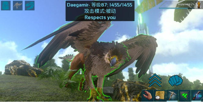 方舟生存进化狮鹫驯服教程