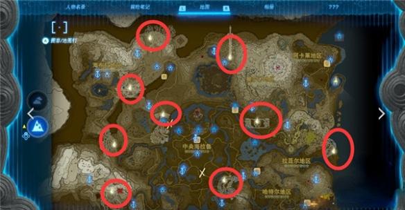 龙之泪分布图示