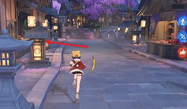 稻妻城左转方向