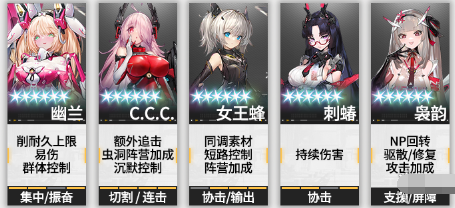 幽兰阵容搭配