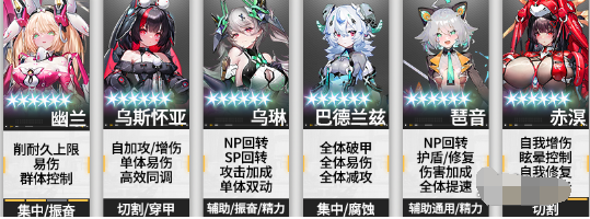 幽兰阵容搭配