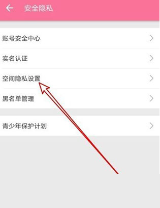 哔哩哔哩隐私设置界面