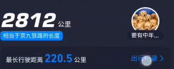 出行记录列表展示