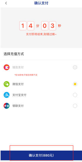 保利票务支付页面