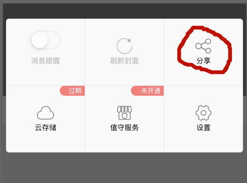 分享选项