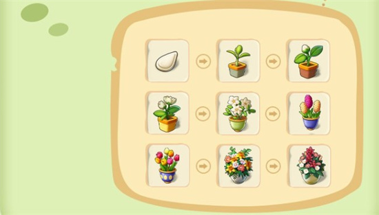 庄园合合小花盆景合成步骤