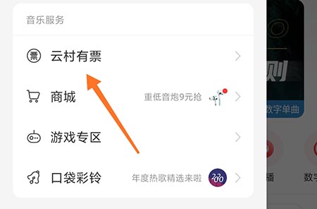 网易云音乐购票页面