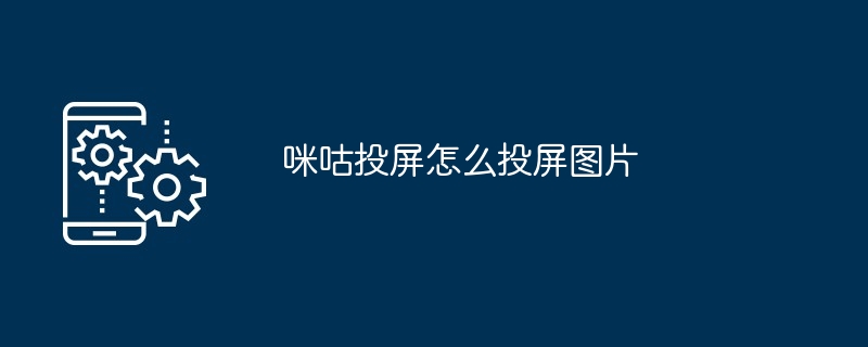 咪咕投屏图片操作指南