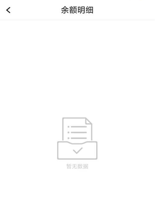 余额明细页面