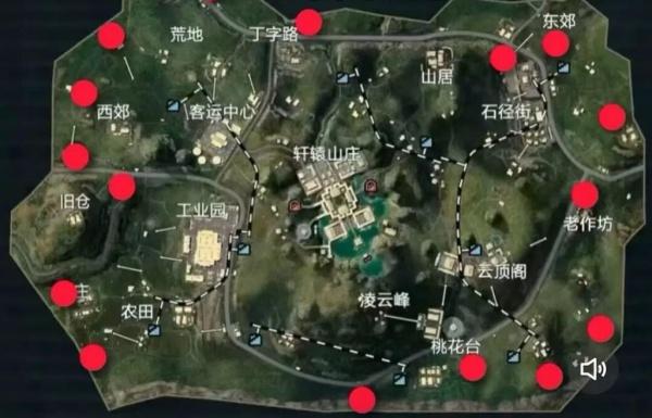 和平精英烽火荣都复活点位置